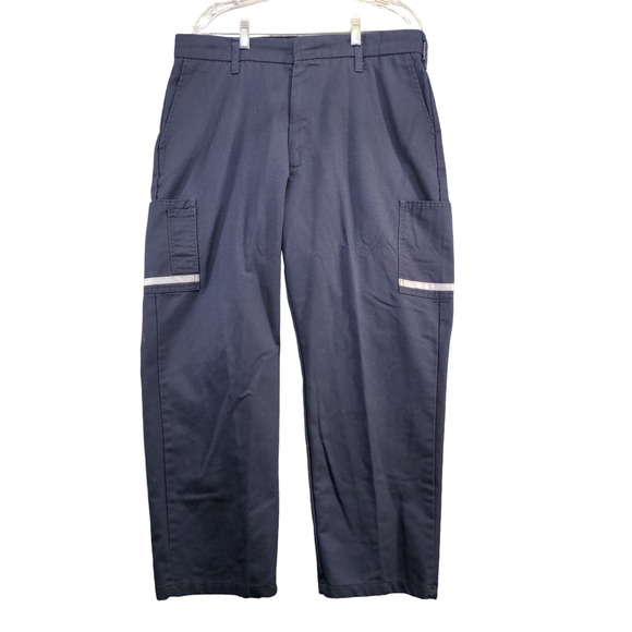 FedEx VF Imagewear Stan Herman Men's Uniform Reflective Pants Blue Size 38Rx30 - Picture 1 of 12